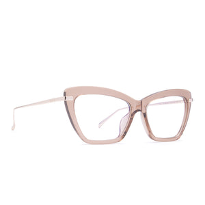 Mila Cat Eye Glasses | Cafe Ole & Clear Blue Light Technology | DIFF ...