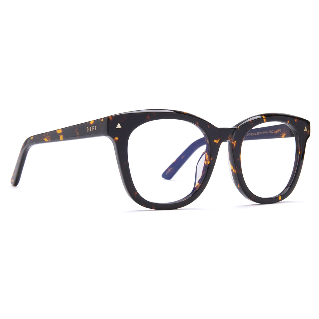 Ryder Square Glasses | Dark Tortoise & Blue Light Technology | DIFF Eyewear