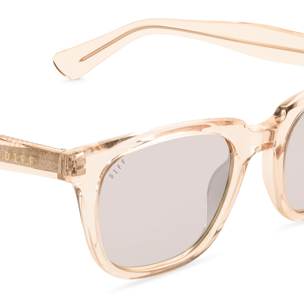 Colton Square Sunglasses | Sandstone Crystal & Beige Polarized | DIFF ...