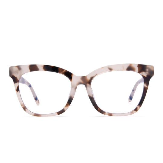 Winston Square Glasses | Cream Tortoise & Blue Light Technology | DIFF ...