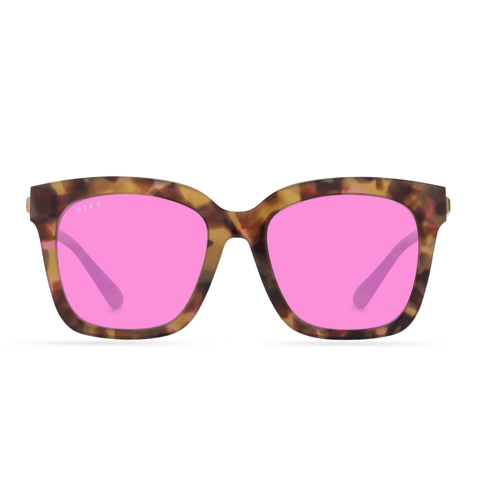 BELLA - LOTUS TORTOISE + PINK MIRROR SUNGLASSES