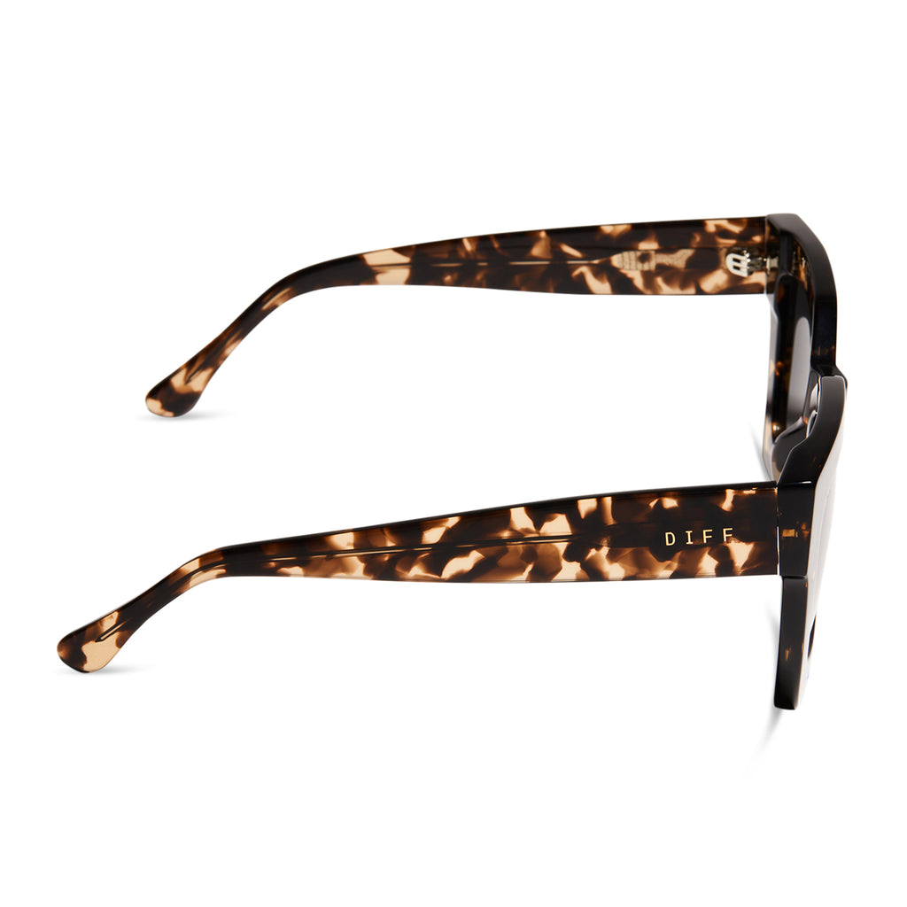 Dani Square Sunglasses | Espresso Tortoise & Grey | DIFF Eyewear