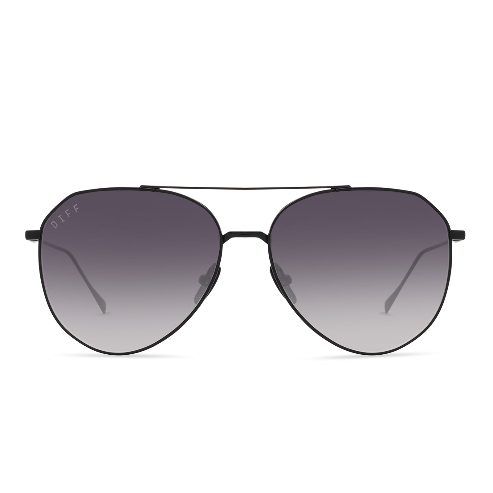 Image of DASH - BLACK + GREY GRADIENT SHARP SUNGLASSES