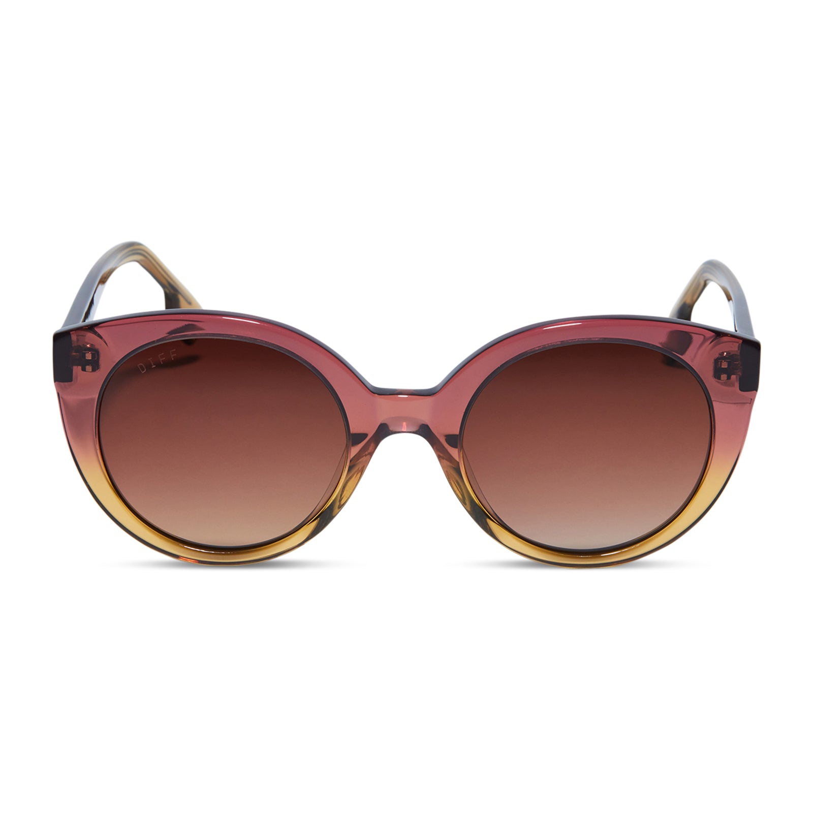 Image of EMMY - CLAYTON + BROWN GRADIENT POLARIZED SUNGLASSES