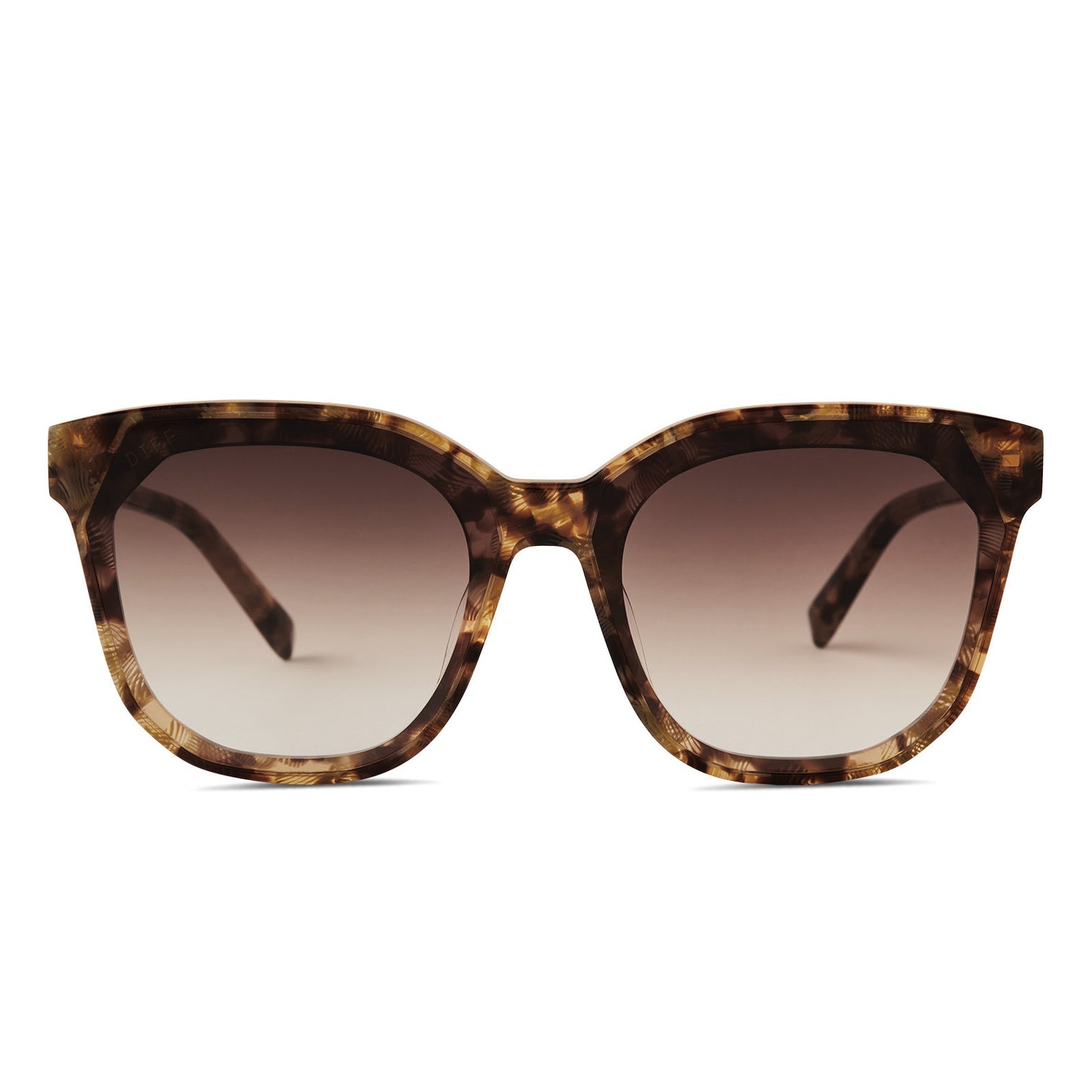 Gia Square Sunglasses | Toasted Coconut & Brown Gradient | DIFF Eyewear