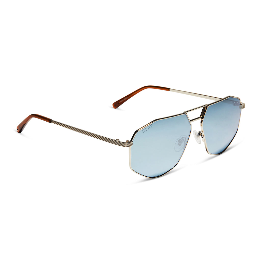 Han Solo™ – Carbonite™ Sunglasses | Silver & Blue Flash | DIFF Eyewear