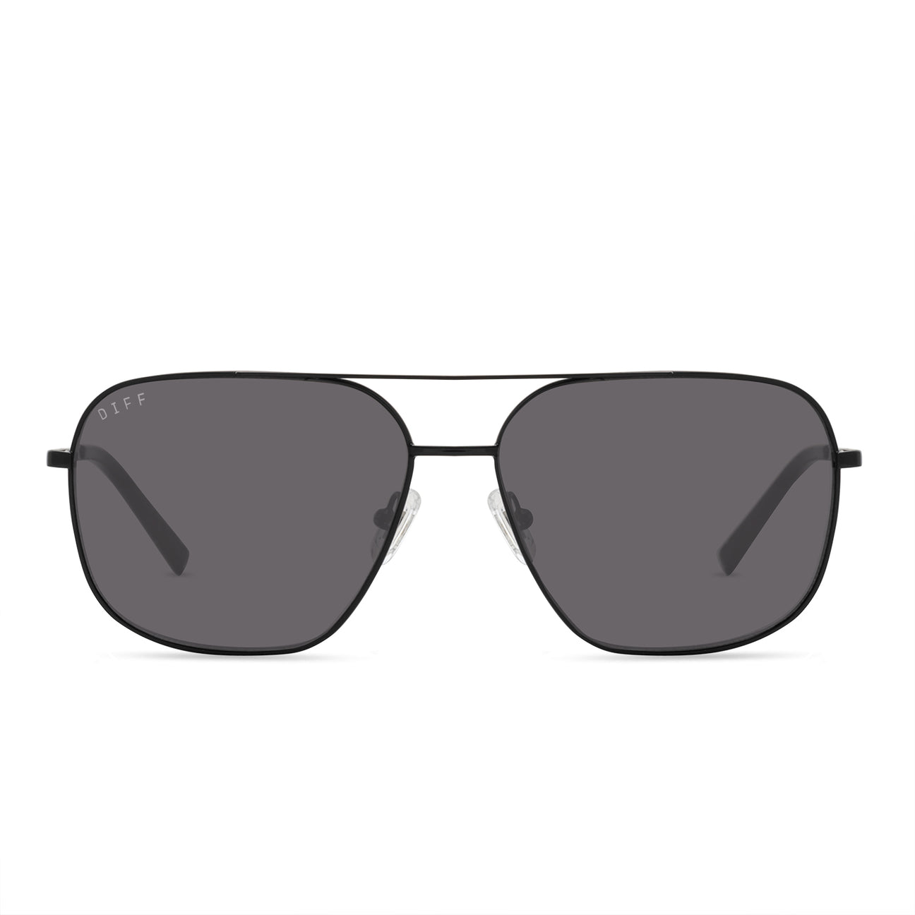 Jonas Mens Square Aviator Sunglasses | Black Aviator Mens Sunglasses ...