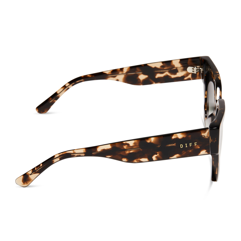 Remi II Square Sunglasses | Espresso Tortoise & Grey Gradient | DIFF Eyewear