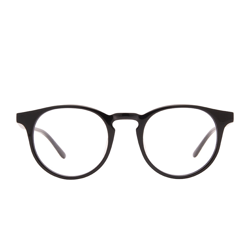 KIRA - GUNMETAL BLACK + CLEAR GLASSES – DIFF Eyewear