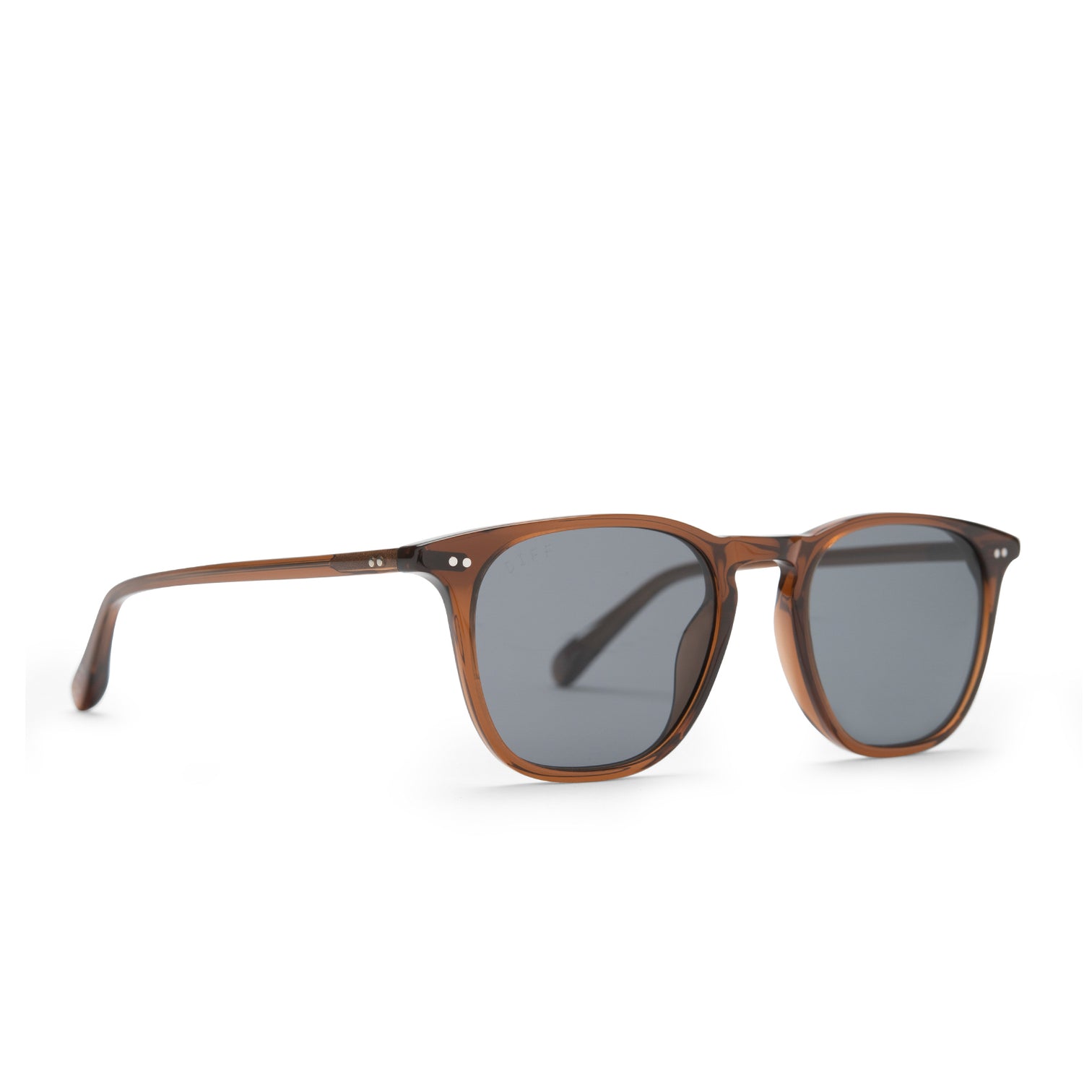 Maxwell Square Sunglasses | Whiskey & Grey Polarized Lenses | DIFF Eyewear