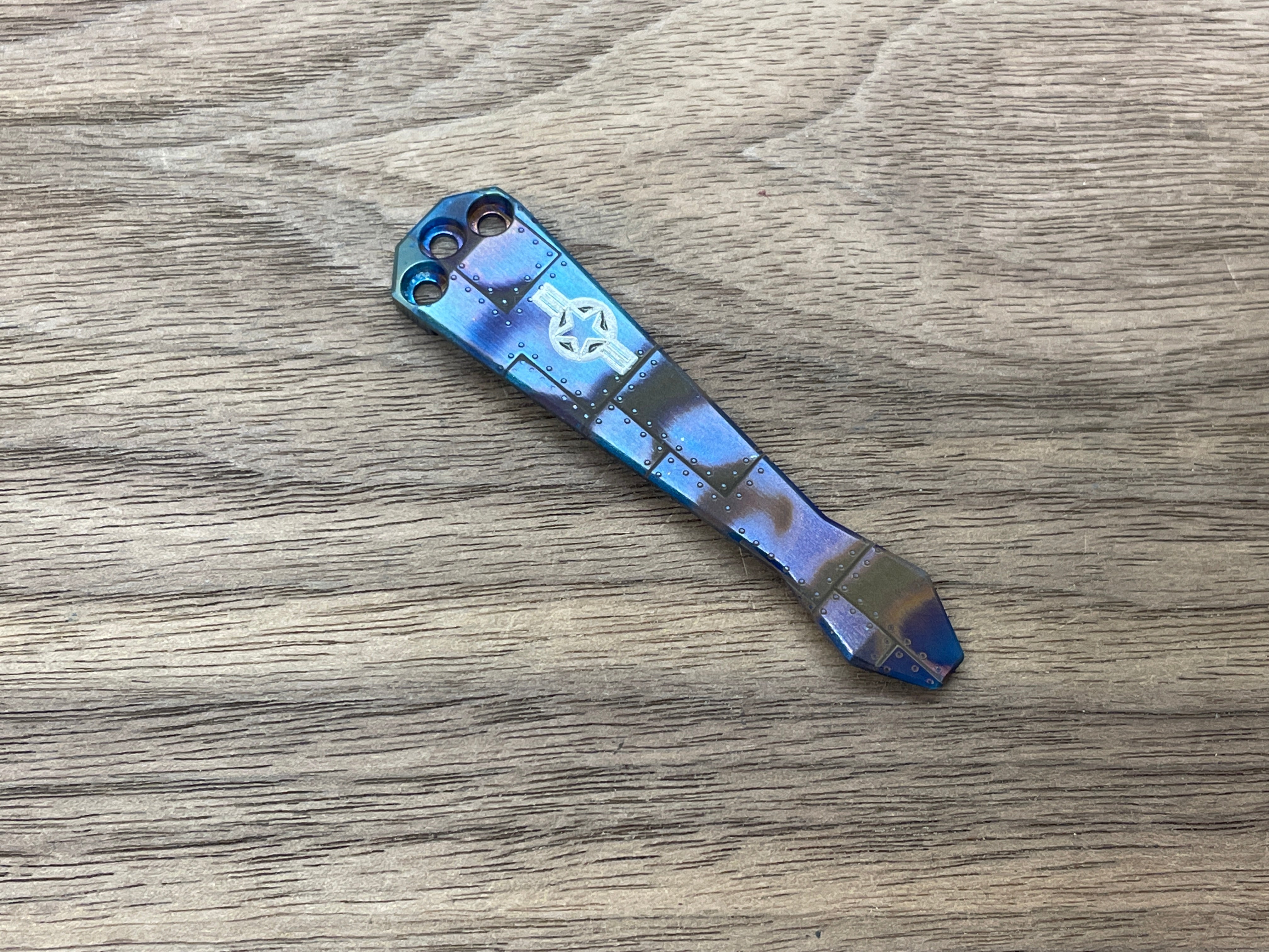 P40 Riveted Flamed Dmd Titanium CLIP for most Benchmade models
