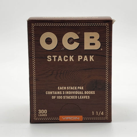 OCB stack 1 1/4 pak 12x 300 leaves rolling papers