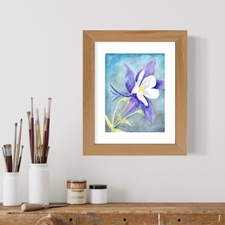 columbine flower painting