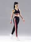 [LUX33] Áo Bra thể thao nữ tập Yoga Gym Pilates đen viền mầu