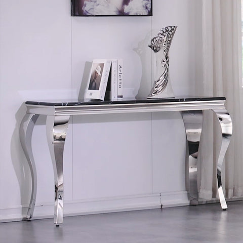 Title: Elevate Your Home with the AUZ Silver and Marble-Like Console Table  Introduction: A stylish and functional console table can transform your home and become a statement piece. The AUZ Silver Console Table is the perfect choice for those seeking elegance and versatility. With its contemporary design, sturdy construction, and wide range of usage, this console table adds a touch of sophistication to any room. In this blog, we will explore the features and advantages of the AUZ Silver and Marble-Like Console Table and how it can elevate your living spaces.  1. Elegant Modern Design: The AUZ Console Table boasts a contemporary style that effortlessly fits into any decor. Its silver-grey marble-like top, composed of transparent epoxy resin and MDF board, creates a delicate appearance that adds a touch of elegance to your home. With its classic design, this console table is suitable for various decoration styles, making it a versatile choice for apartments, entryways, living rooms, and offices.  2. Sturdy and Durable Construction: Crafted with a polished metal base and epoxy resin MDF top, the AUZ Console Table offers unparalleled quality and durability. The stainless steel frame ensures stability and longevity, allowing the table to support years of use. The mirror-finished desk legs add a finishing touch to your living room, combining style and functionality seamlessly.  3. Wide Usage: With dimensions of 50''L*30''W*16''H, the AUZ Console Table is the perfect size for various rooms and purposes. Whether used as a sofa table, entryway table, or placed next to your sofa, it provides versatile functionality. The wide usage potential ensures that this console table can adapt to any room and meet your specific needs.  4. All-Match Design: Designed to complement any interior style, the AUZ Console Table effortlessly blends with different decor themes. Its timeless design makes it a harmonious addition to your living space, creating a cohesive and stylish look. The silver-grey marble-like finish adds a touch of sophistication that will impress your family and friends.  5. Dedicated Customer Service: AUZ is dedicated to providing excellent customer service. You can rest assured knowing that their team is always ready to assist you and ensure your satisfaction. With AUZ, you can have peace of mind knowing that you will receive the highest level of support.  Conclusion: Upgrade your home with the AUZ Silver and Marble-Like Console Table, a perfect combination of elegance, durability, and versatility. Its contemporary design adds a touch of sophistication to any space, while the sturdy construction guarantees long-term use. Whether placed in your entryway, living room, or office, this console table will enhance the overall aesthetics of your home. Take the opportunity to create a cohesive and stylish look by matching the AUZ Console Table with other furniture pieces from their store. Elevate your living spaces with the AUZ Silver and Marble-Like Console Table, bringing a touch of elegance and sophistication to your home.