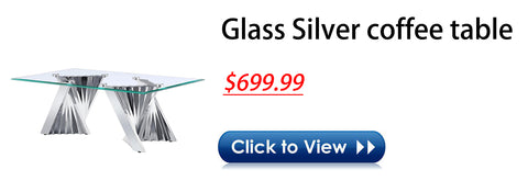 Title: Enhance Your Space with a Stylish Glass Coffee Table  Introduction: A coffee table is not just a functional piece of furniture; it can also serve as a centerpiece that adds style and elegance to your living space. If you're searching for a modern and chic addition to brighten up your room, look no further than our exquisite glass coffee table. With its eye-catching V-shaped base, durable tempered glass top, and versatile design, this table is sure to elevate your interior decor.  Main Title: Aesthetics Meets Functionality: The Modern Glass Coffee Table  Subheading 1: Captivating Design Elements  The rectangular glass coffee table features a combination of a tempered glass top and a mirror silver base, creating a modern and chic look. The transparency of the tabletop combined with the silver V-shaped base adds a touch of luxury and warmth to your living space. The geometric parallelogram design of the base forms a striking visual contrast, reflecting a sense of artistic flair.  Subheading 2: Durability and Safety Combined  The 10mm thick tempered glass top is securely attached to a sturdy base, ensuring stability and durability. With a weight capacity of up to 300 lbs, this coffee table not only provides ample surface area but also creates a clean and open look. The rounded edges of the glass top are finely ground to enhance safety, preventing any potential accidents or injuries, especially for households with children.  Subheading 3: Long-lasting Beauty  Designed for long-term use, this glass coffee table is crafted with hard-wearing tempered glass and sturdy metal legs. It offers better heat resistance and wear resistance compared to ordinary glass, ensuring its durability and longevity. With its sleek and contemporary design, this table adds a modern touch to any indoor space, enhancing its overall aesthetic appeal.  Subheading 4: Versatile Elegance  The elegant and timeless design of this glass coffee table makes it a versatile piece that complements various interior styles. Whether placed in the center of your living room to accentuate your sectional sofa or in a cozy nook as a coffee/tea corner, it effortlessly blends with other furniture, adding a touch of sophistication to any decor. It is also an excellent addition to modern office spaces, creating a stylish sitting area for clients or employees.  Conclusion:  With its captivating design, durability, and versatility, our glass coffee table is the perfect addition to enhance your room's aesthetic appeal. The combination of tempered glass and a silver V-shaped base creates a modern and chic look that adds a touch of luxury to your living space. Experience the seamless blending of style and functionality with this elegant piece of furniture, designed to bring long-lasting beauty to your home or office.  Embrace the beauty of modern design and treat yourself to the elegance and versatility of our stunning glass coffee table.