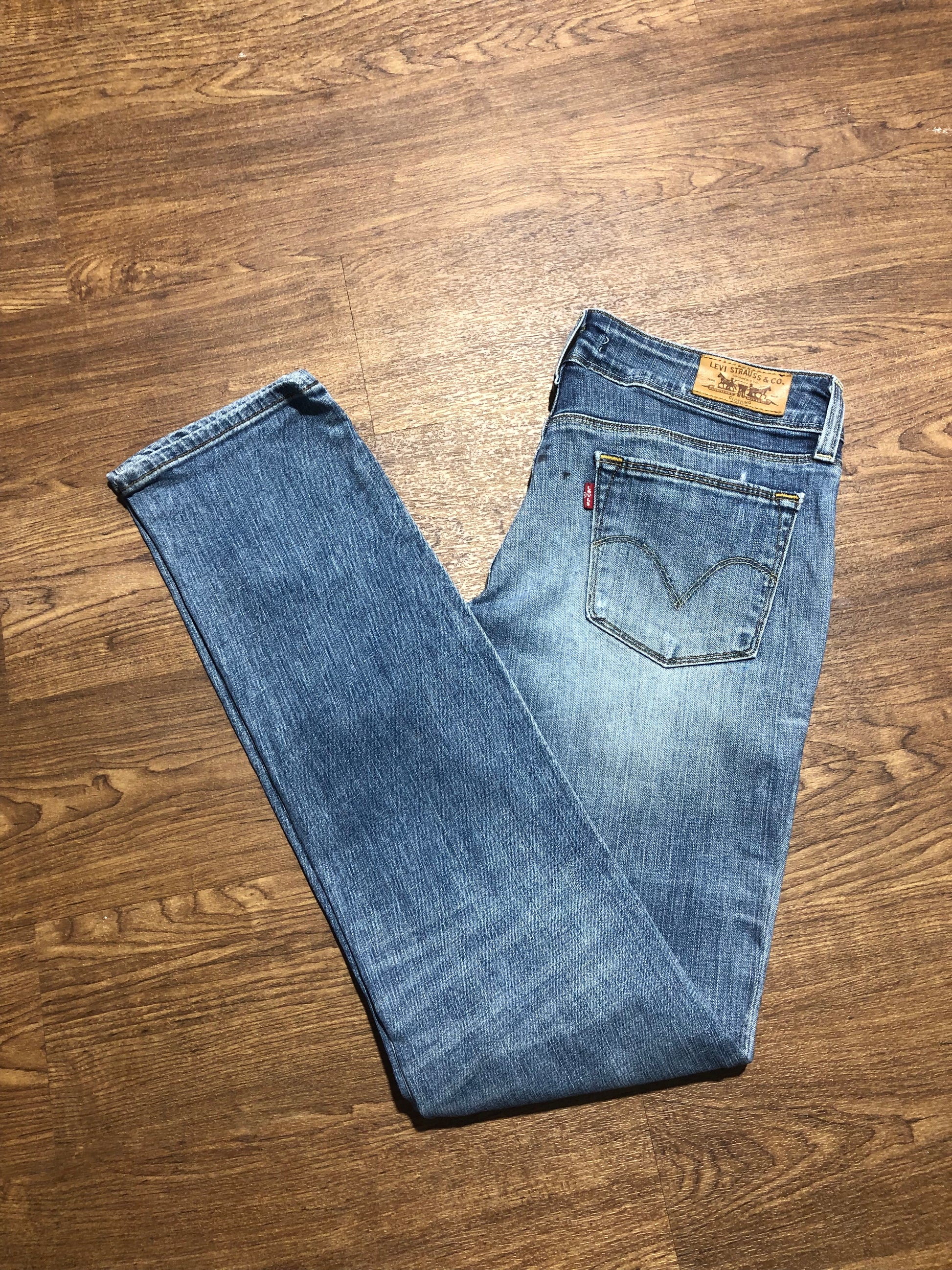 LEVI'S 571 slim fit blue jeans W32 L34 – Kent Vintage Garms