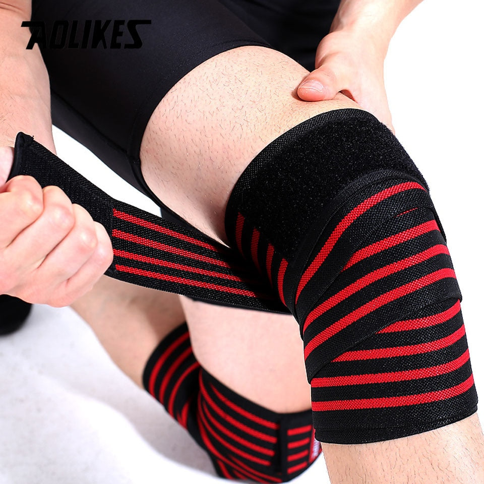 Fitness Kniebandage- für Krafttraining,Squats,Gewichtheben (Unisex) –