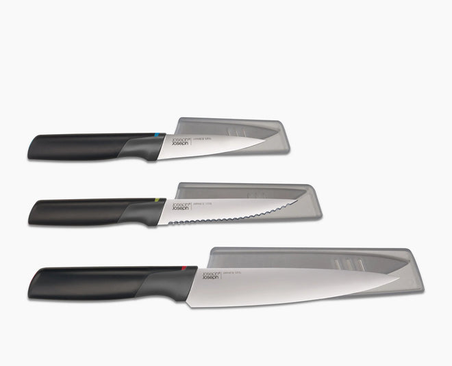 2 Knives with Sharpening Sheaths | Joseph Joseph