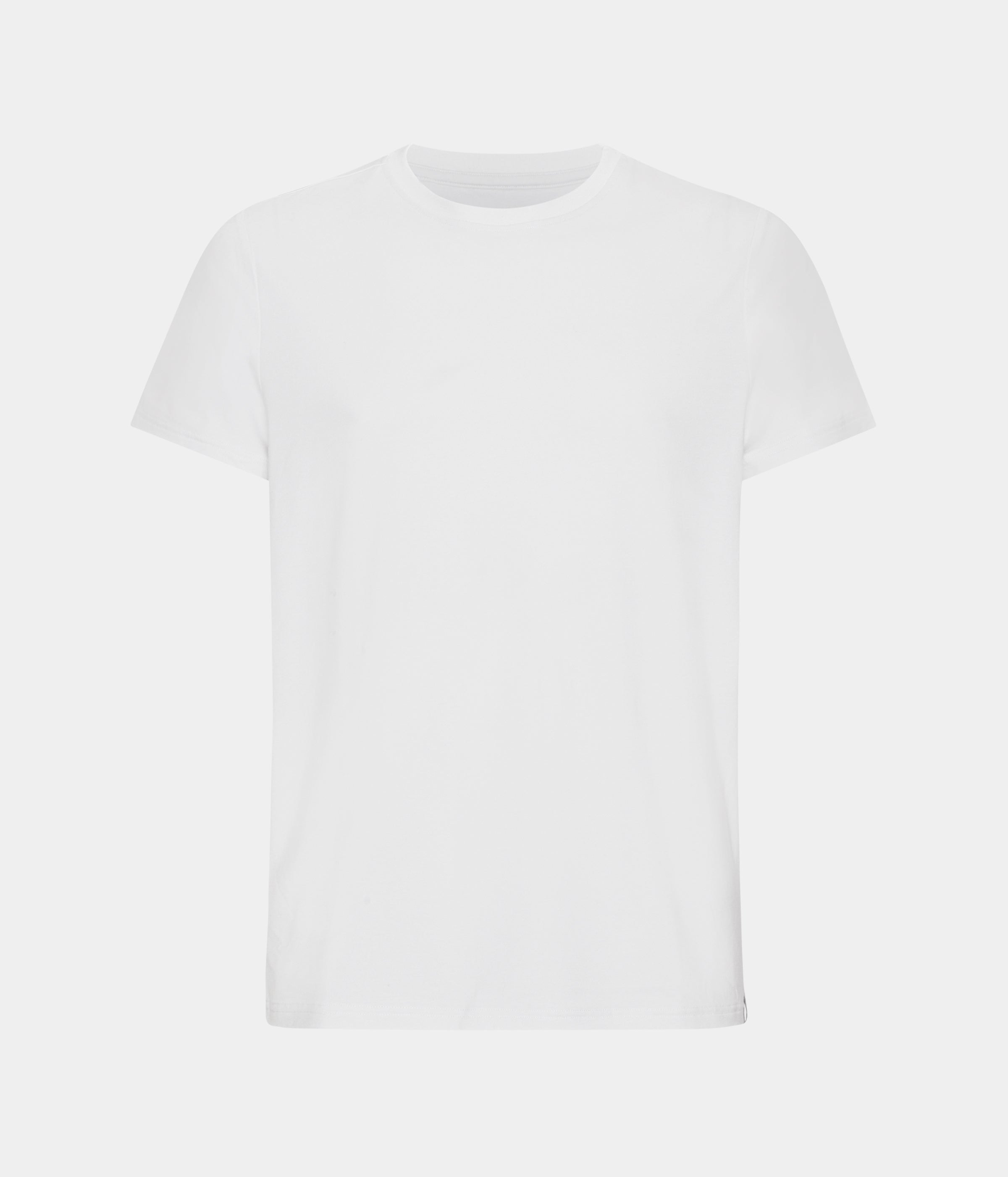 Hvid bambus T-shirt med crew neck til mænd fra Copenhagen Bamboo, S