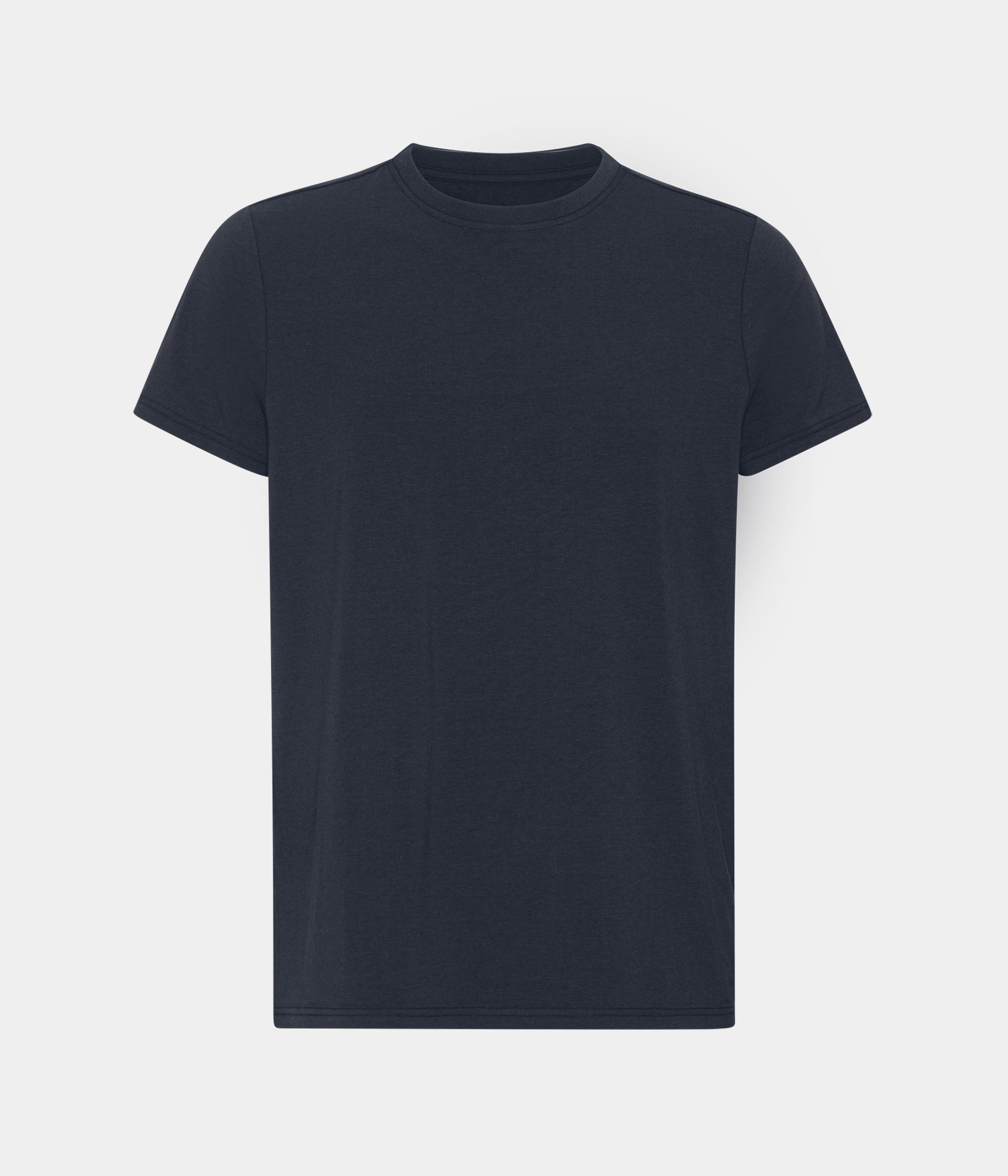 Billede af Navy bambus T-shirt med crew neck til mænd fra Copenhagen Bamboo, S