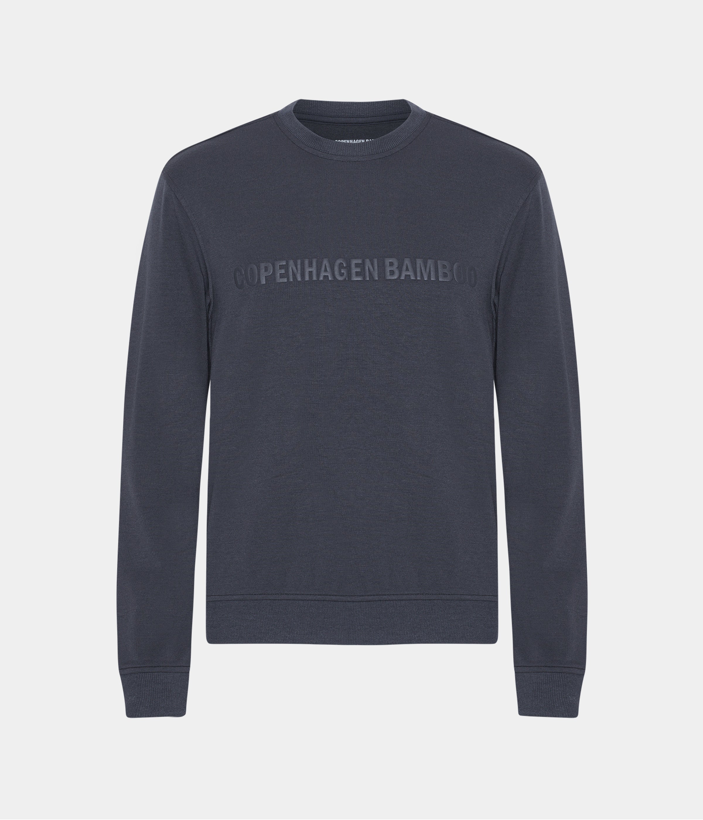 Billede af Mørkegrøn bambus sweatshirt til mænd med logo fra Copenhagen Bamboo, XS hos Copenhagen Bamboo