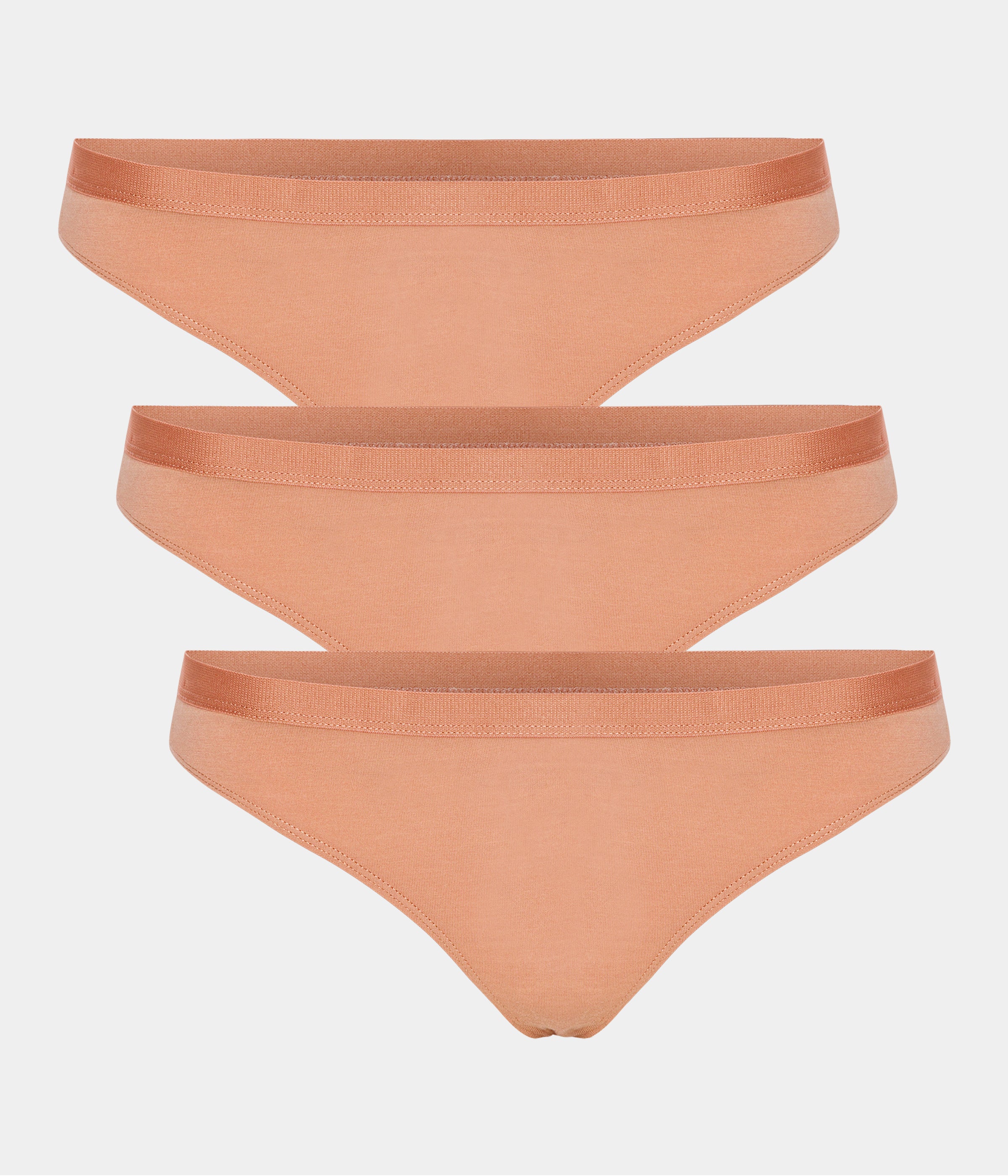 Billede af 3 par tan nude bambus tai trusser fra Copenhagen Bamboo, S