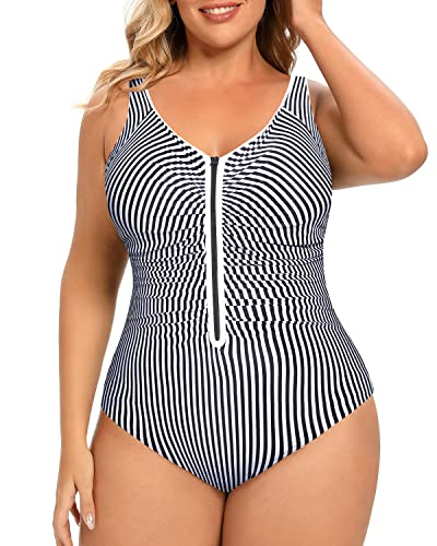 Daci Plus Size One Piece Swimsuits Boyshort Tummy Control Ruched Plus Size  Bathing Suits Retro Twist Front Boyleg Swimwear : : Clothing