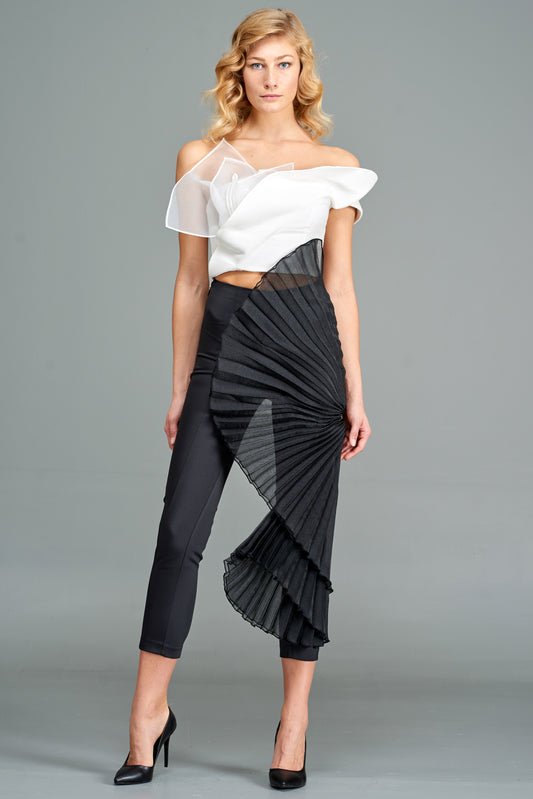 High-Low Peplum Top with Pant – John Paul Ataker