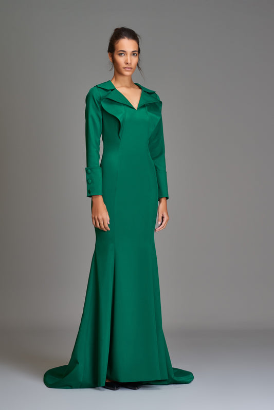 Glorious Emerald Green Sleeveless Prom Dress Mermaid Slit With Beads