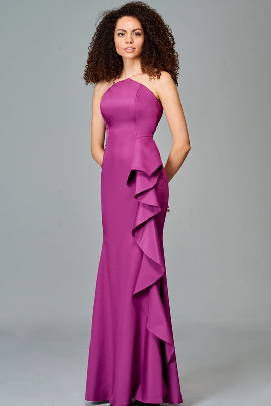 Side Ruffled Mermaid Gown Ataker John – Paul