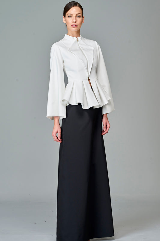 Anoola Ivory Dress And Peplum Suit Jacket - Blush Boutique