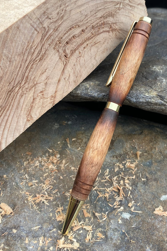 Handcrafted Black Limba Wood Pen – The Red Artisan & Company