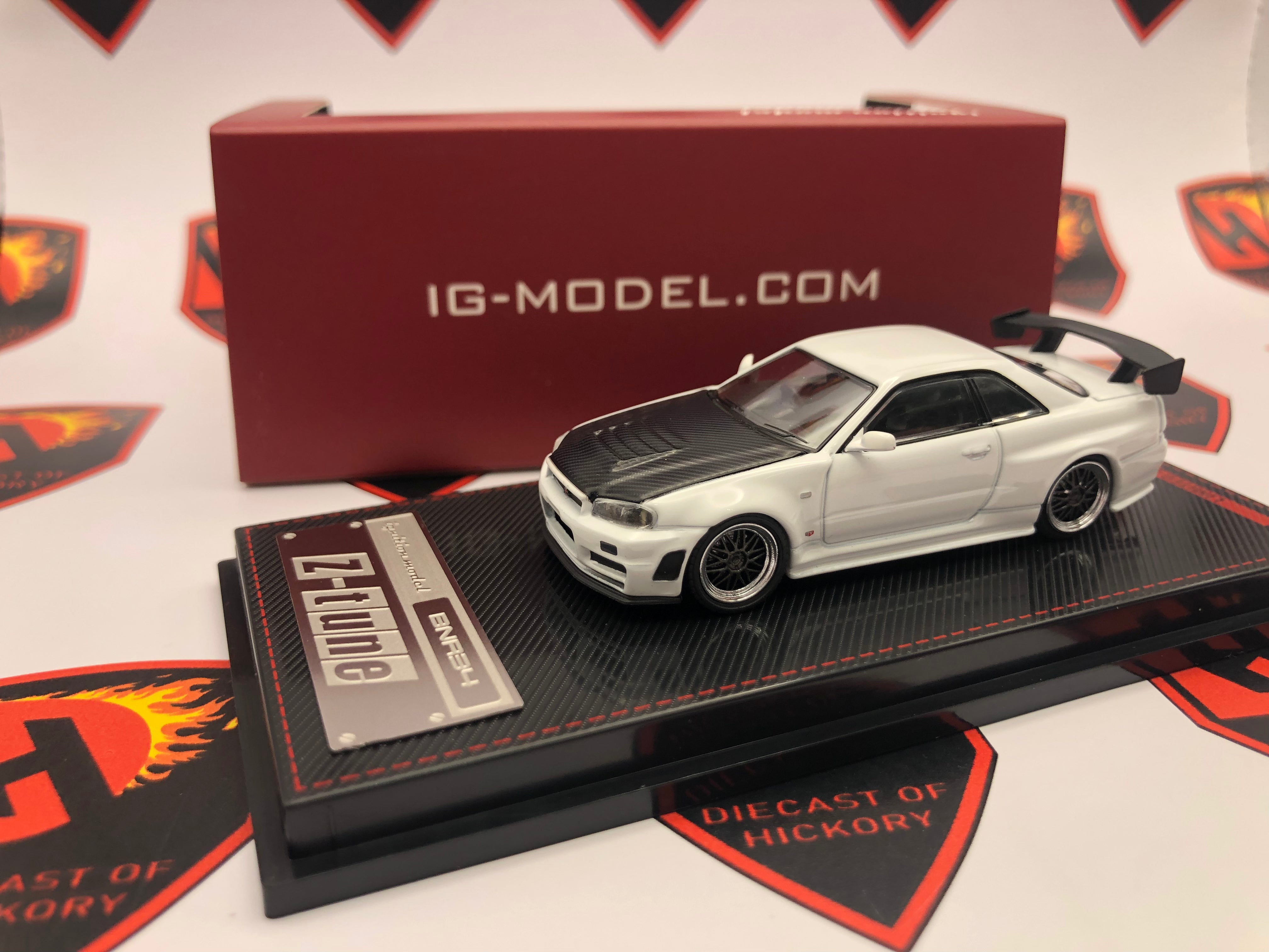 IGNITION MODEL NISMO R34 GT-R Z-TUNE - WHITE 1/64 DIECAST