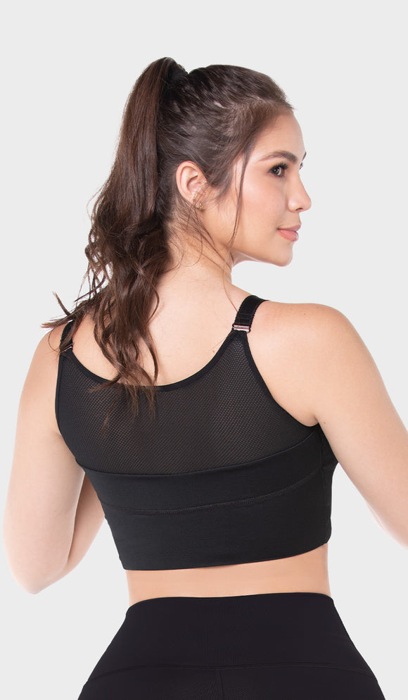  MS.ING Camisola plisada fluida para mujer con brasier