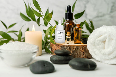 Aceite esencial de energía de aromaterapia en un entorno de spa | Blog de Lelior
