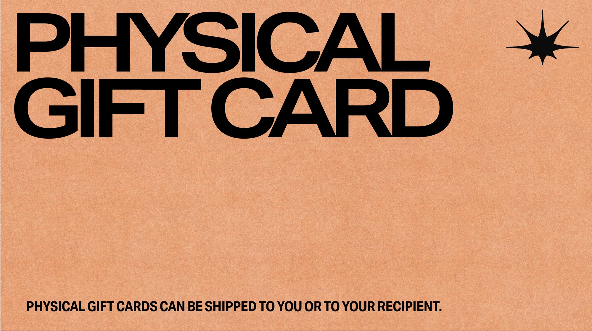 physical gift card