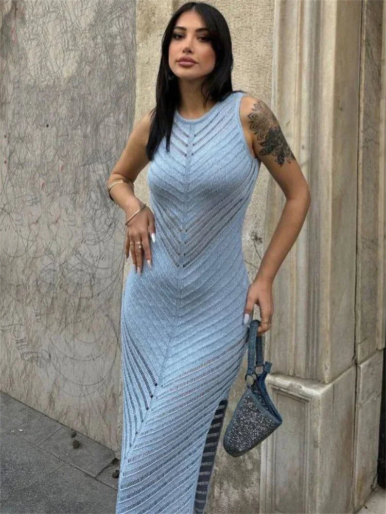 Sleeveless Blue