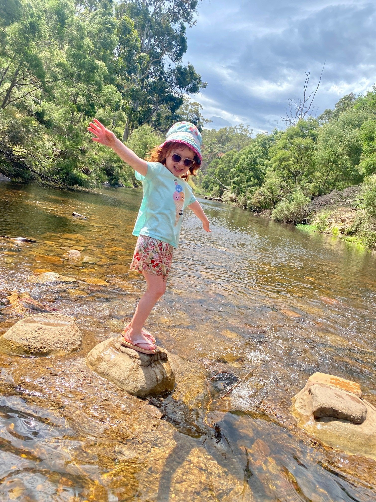 Walking the creek at Lerderderg Gorge