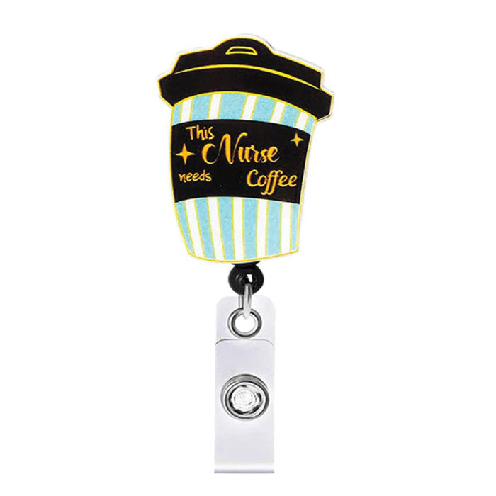 COFFEE PLEASE BADGE REEL