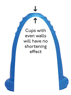 illustration of menstrual cup walls