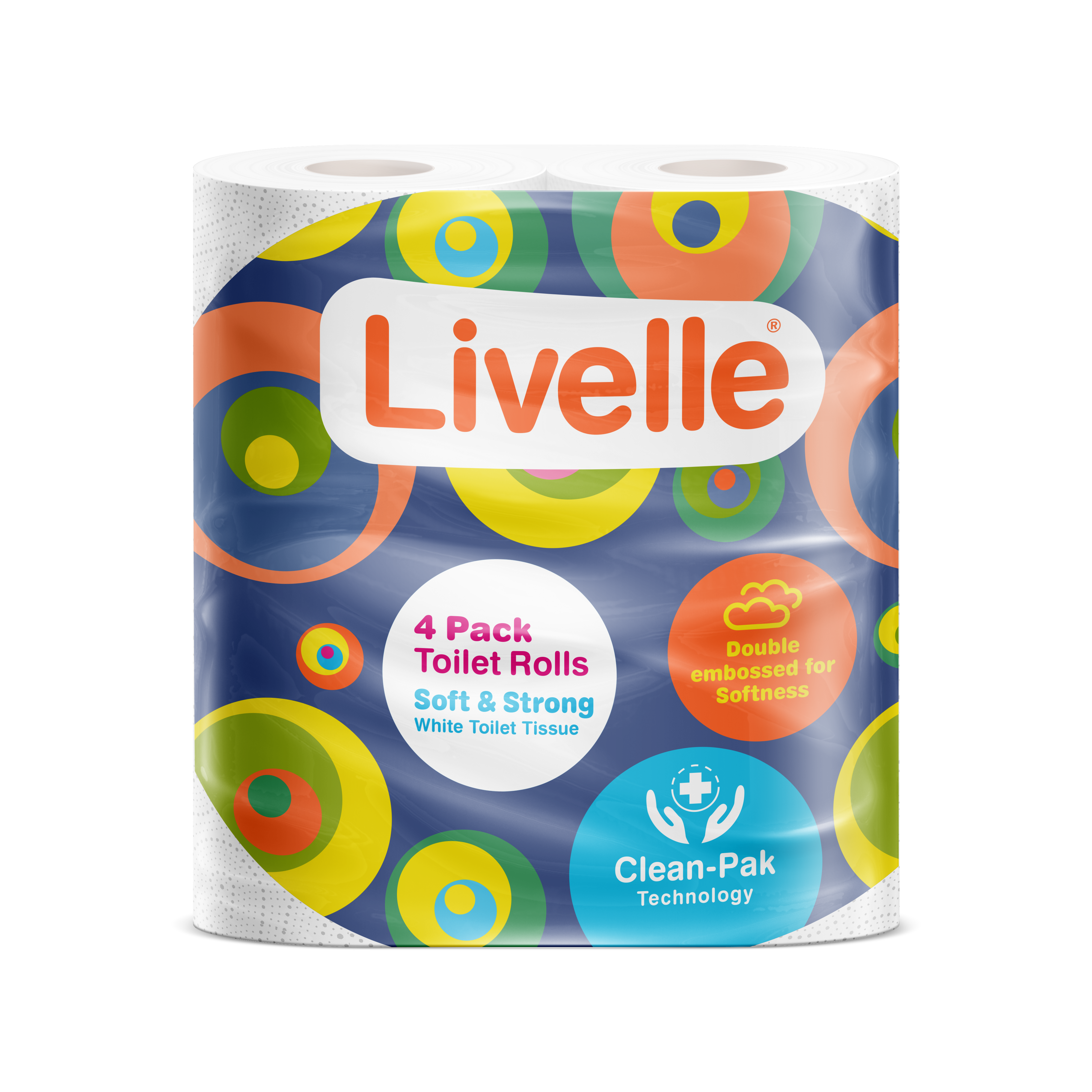 Livelle Toilet Tissue Four Pack N Jubilee Tissue Industries   Livelle 10480 10480 4 Pack 