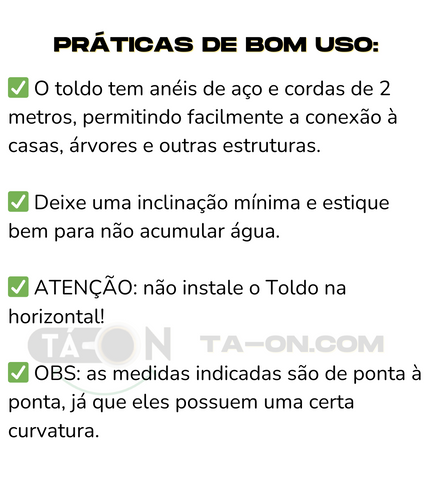 Toldo Portátil Impermeável Flexível e Resistente Com Proteção UV