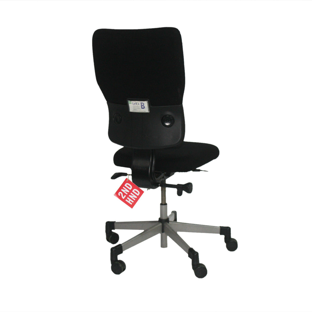 Steelcase Lets B Hi Back Task Chair No Arms in Black – 2ndhnd.com