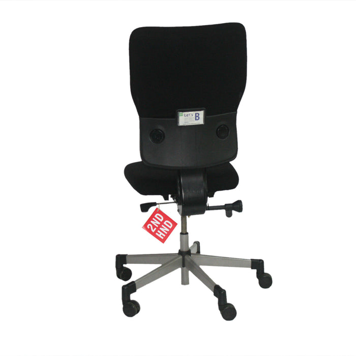 Steelcase Lets B Hi Back Task Chair No Arms in Black — 2ndhnd.com