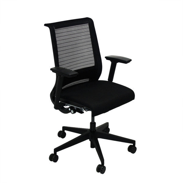 Steelcase Think Office Chair In New Black Fabric 2ndhnd Com
