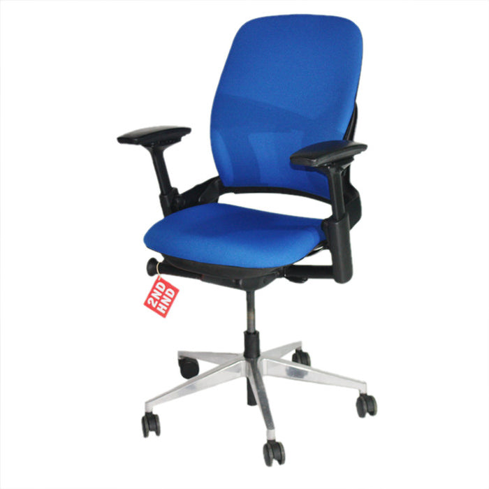 Steelcase Leap V2 Chair in new blue fabric — 2ndhnd.com ...