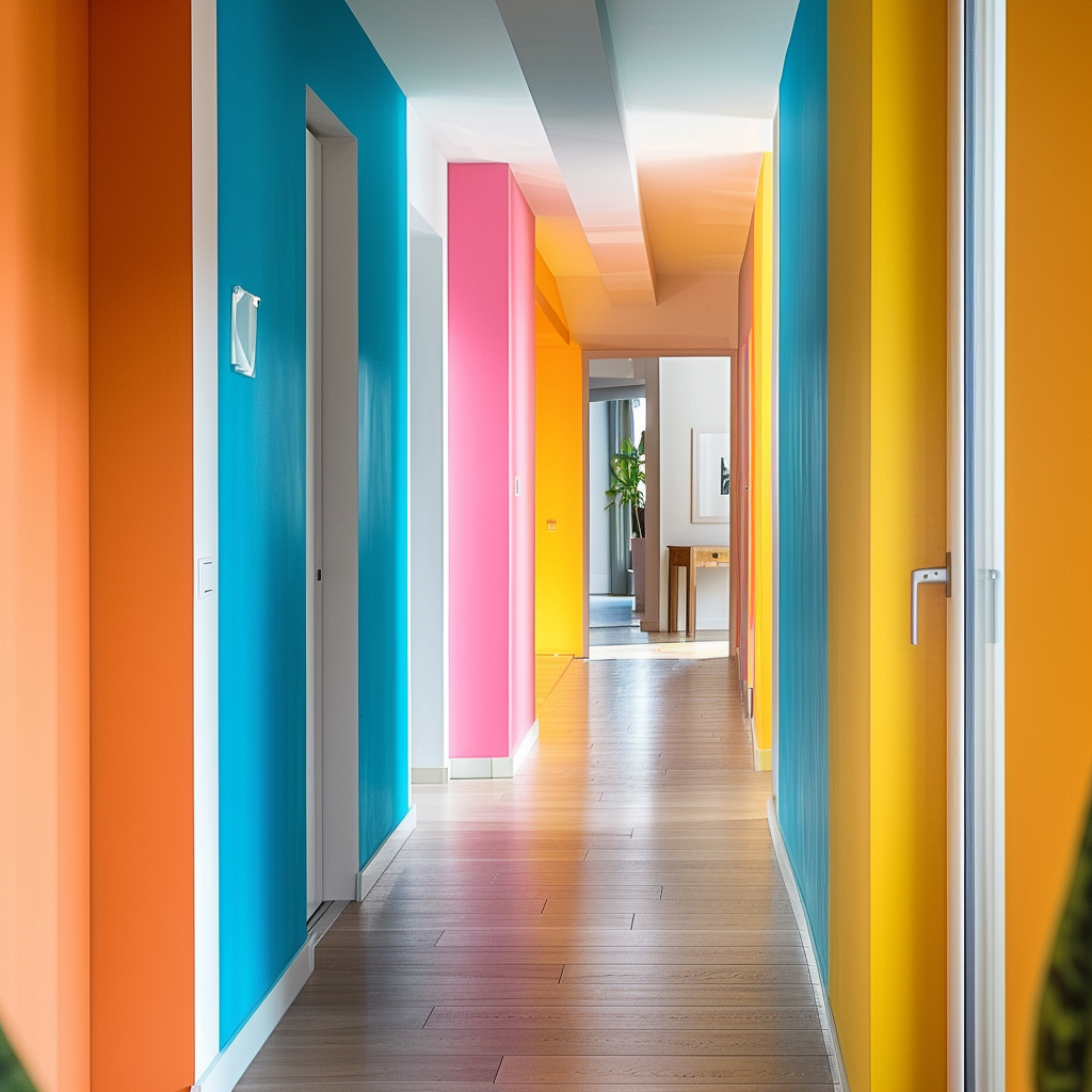 Des murs colorés pour une décoration plus légère