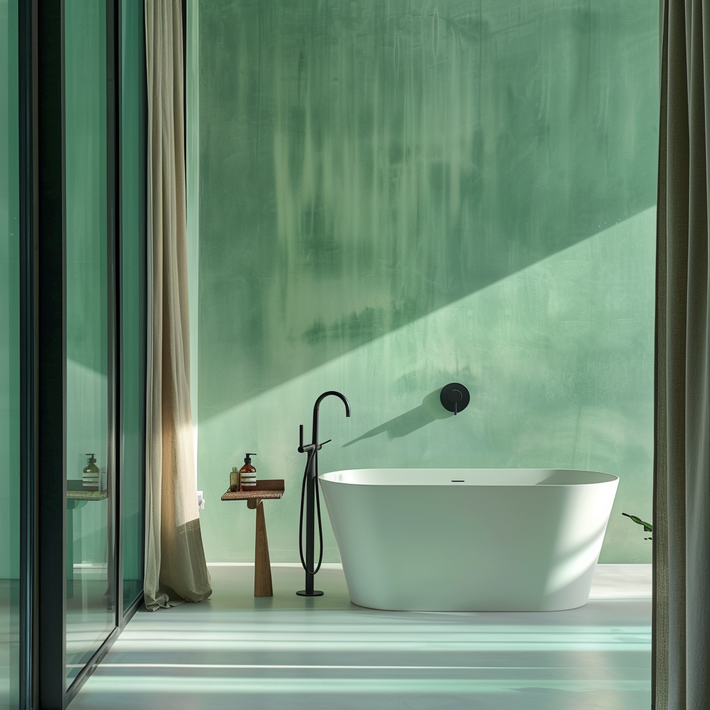 SAlle de bain vert d'eau Designix.fr