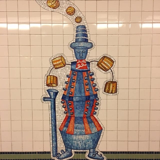 mark hadjipateras subway tile art